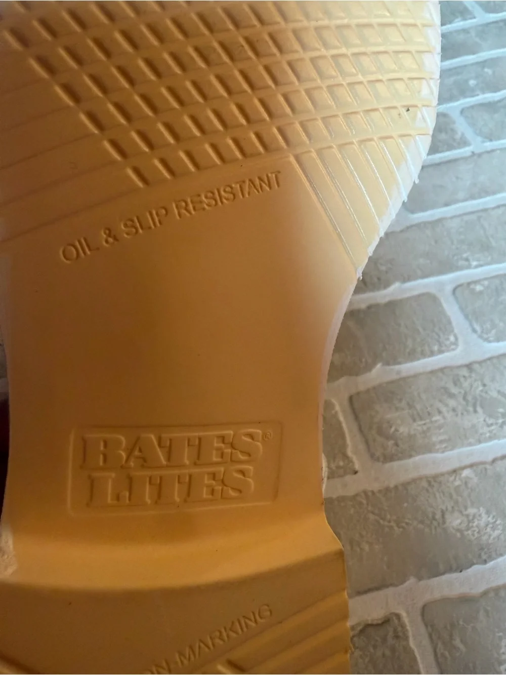 Bates Lites White Leather Oxford Uniform Shoes Brand New Size 11.5